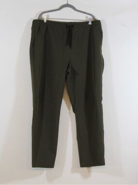 Old Navy Men's Olive Green Stretch tech Brushed Interior Drawstring Joggers